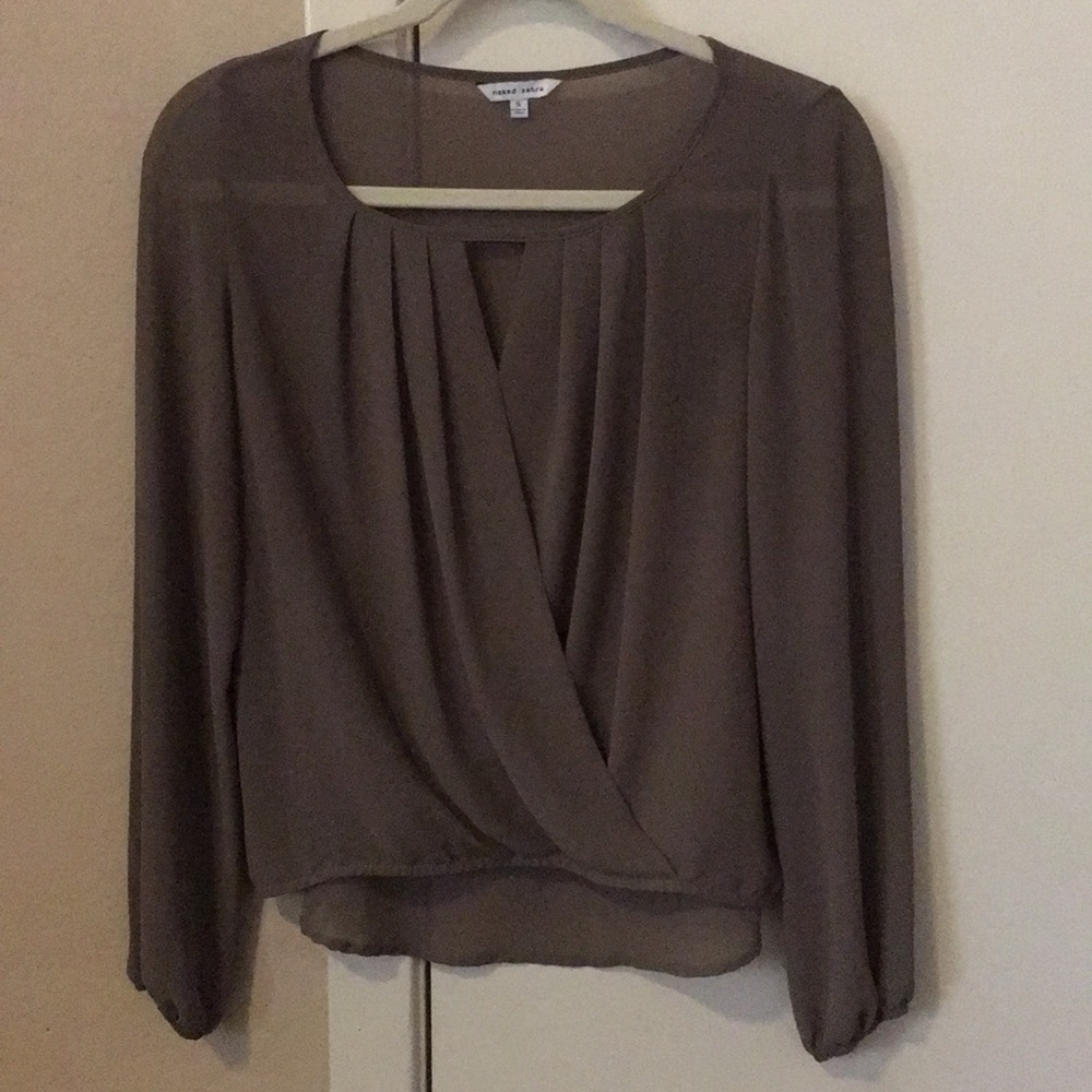 Army green blouse